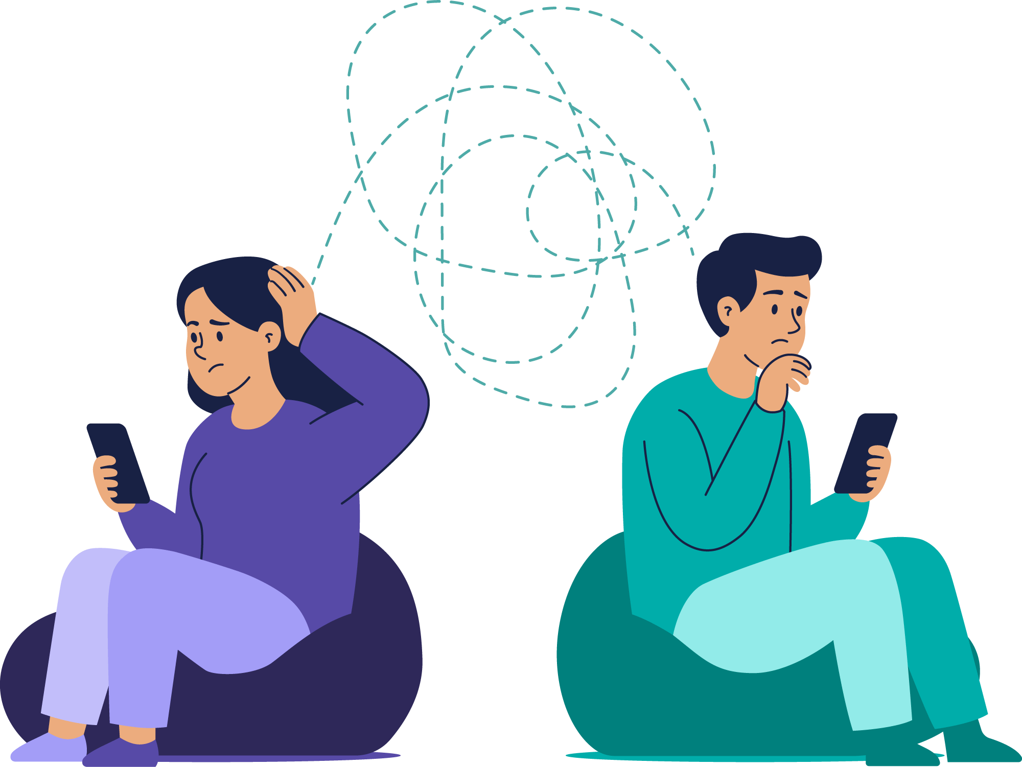 Dos co-padres distanciados, comunicación enredada